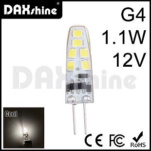 DAXSHINE 12LED G4 1.1W DC12 Cool White 6000-6500K 110-150lm     